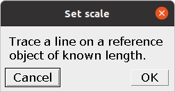 Set scale instructions