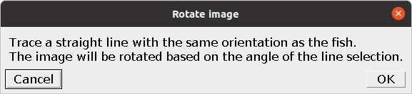 Dialog for image rotation