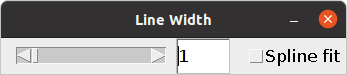 Line Width window